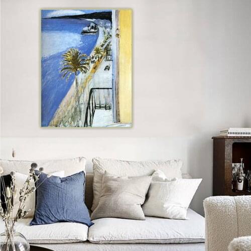 Citon Henri Matisse《The Bay of Nice》Canvas Oil Painting Artwork Poster Picture Wall Decor Backdrop Home Living Room Decoration