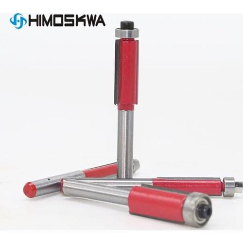 1pc 6.35mm Shank Flush Trim Router Bit with Bearing for Wood Tungsten Carbide Milling Cutter for Wood woodworking tools