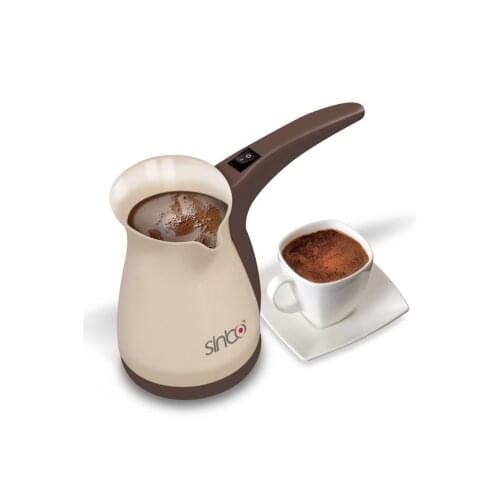 Sinbo Coffee Machine Electric Turkish Coffee Espresso Cappuccino Easy Portable Fast Wired 1000W 0.4L 5 Cups Capacity