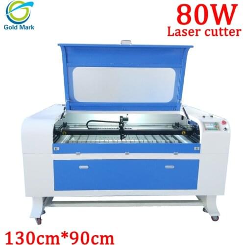 80W Laser Engraving Cutting Machine 130cm*90cm Ruida 6442s system 1390 PMI linear guide for wood plywood leather acrylic leather