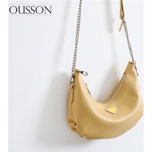 Fashion Women Pure Color Shoulder Crossbody Hobos Bags Hight Quality Leather Shoulder Bag Exquisite Female Hobos Bag