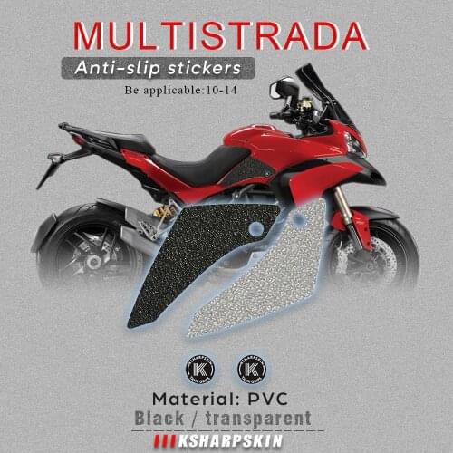 Motorcyle Sticker Decal Emblem Protector Tank Pad Tank grip For DUCATI 10-14 MULTISTRADA