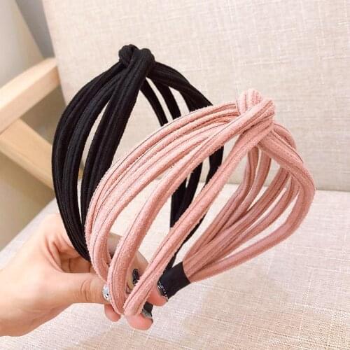 Fashion Wide Fabric Hairband For Women Girls Hair Bezel Sweet Super Fairy Hair Hoop Hair Accessories Hollow Headbands Headwear