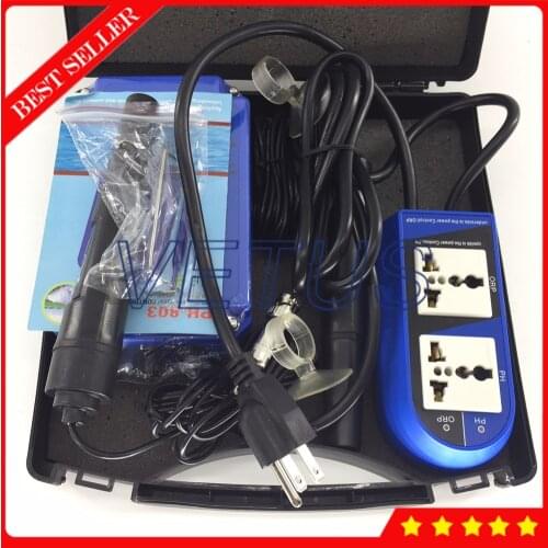 PH-803 Digital PH ORP 2 in 1 Controller with Separate Relays PH ORP Meter BNC Dual Display Electrodes Redox Tester
