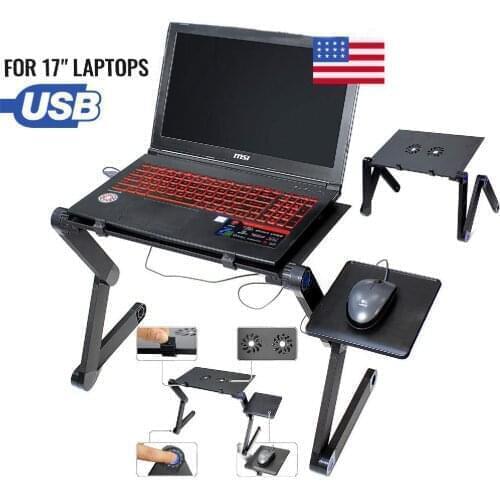 Laptop Stand Table Lap Desk Tray Portable Multiple Angles Adjustable Multfunction Studyset Table for Bed Computer Holder