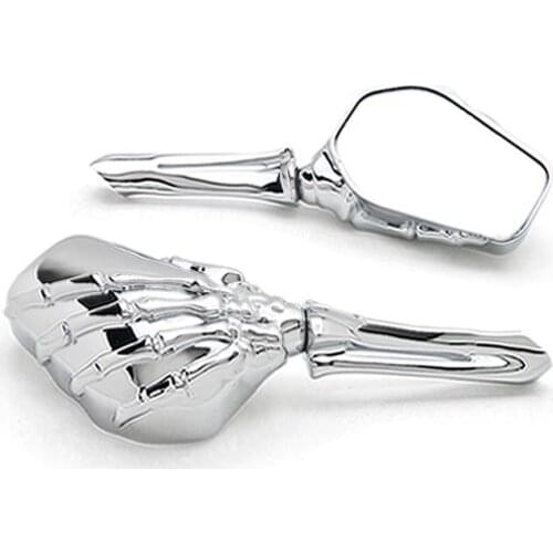 Brand new SKELETON HAND UNIVERSAL SCOOTER MOPED VESPA ATV MOTORCYCLE MIRRORS M8 M10