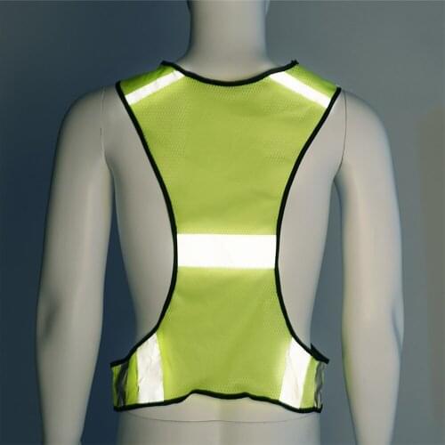 Reflective Vest Reflective Safety Vest Night Riding Running Reflective Vest Sport Jogging Walking Cycling LED Light Safty Vests