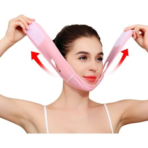 Comfortable Soft Useful Sleep Thin Face Artifact Portable Breathable V Face Artifact Elastic And Sturdy V Face Bandage