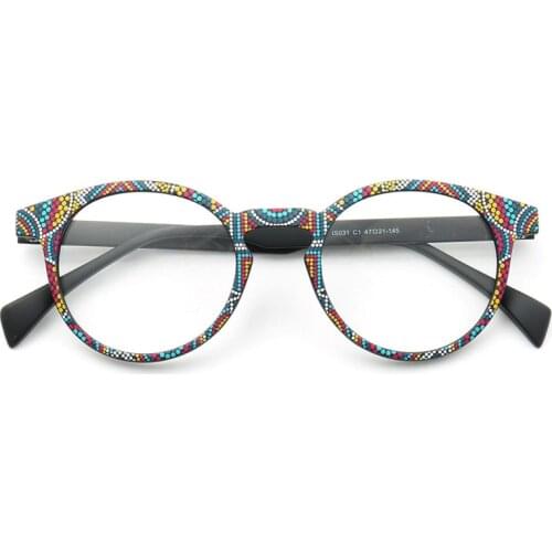 Ultralight Women Men Glasses Frame TR90 Clrear Eyewear Retro Round Eyeglasses Optical Myopia Spectacles