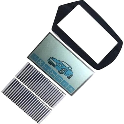 New A91 LCD display flexible cable + LCD keychain Glass for Starline A91 remote controller display with Zebra Stripes