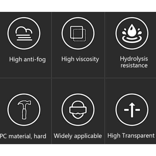 Winter Anti Fog motorcycle helmet Films Universal Clear Anti-Fog Patch Film