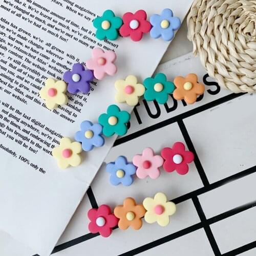 1PC Cute Women Hairpin Flower Cartoon Hair Clips For Girls Hair Accessories Hair Ornament Barrettes Hairclip Headdress Ins Sweet