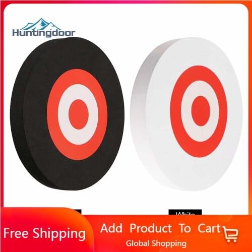 2 Pack 3D EVA Round Arrow Target Foam Board 10" Youth Archery Target Board for Hunting Shooting Practice Game