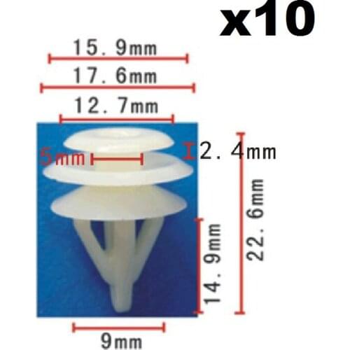 10pcs For Honda Nylon Seat trim dedicated buckle / Retainer Clip