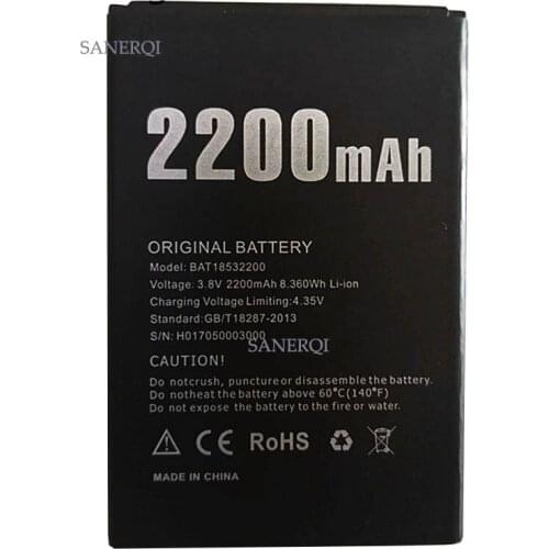10pcs 2200mAh BAT18532200 High Quality Replacement Battery ​For DOOGEE X53 Batteries Bateria Smart Phone For DOOGEE X53 Battery