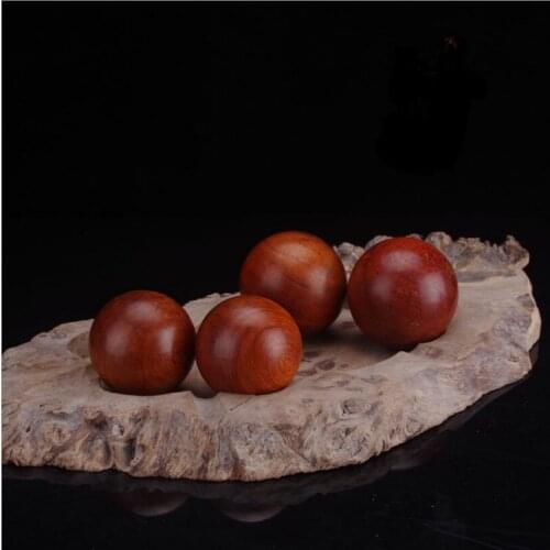 12pcs Vietnam Rosewood antistress hand massage wood ball massager roller Acupressure Lower bloodpressure promote blood circulate