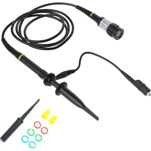 1X 10X P2200 200MHz High Precision Oscilloscope Probe Alligator Test Clip with Adjustable Attenuation Rate