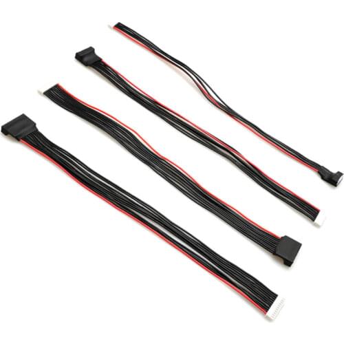 3pcs/lot Lipo Battery Extended Balance Head Charging Cable 2S/3S/4S/6S/7S/8S/9S/10S 30CM Silicone 20AWG Extension Cord