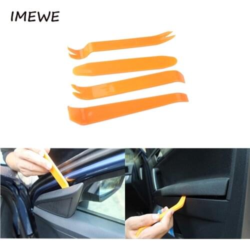 4pcs Portable Auto Interior Tool Radio Panel Door Clip Panel Trim Dash Audio Removal Installer Pry Kit Repair Tool