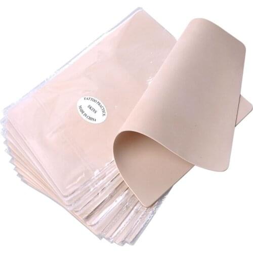 5pcs Permanent Makeup Tattoo Practice Skins Blank Tattoo Practice Fake Skins Best Quality Double Sided For Beginner Artists