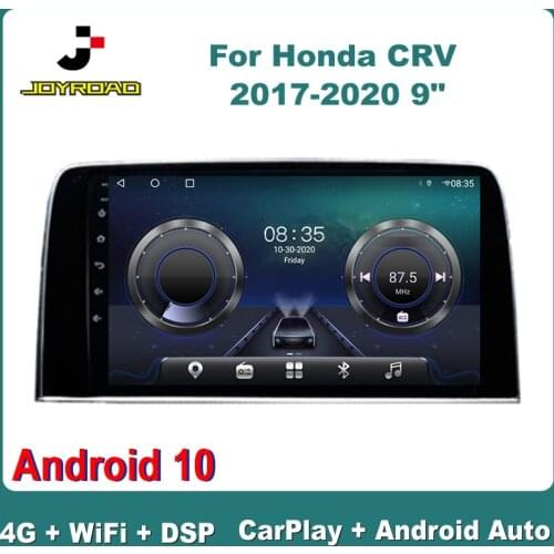 9" For Honda CRV 2017-2020 9" 2.0L Android 10 Carplay Auto 4G Sim WiFi DSP RDS Car Radio Multimedia Video Player GPS 2Din
