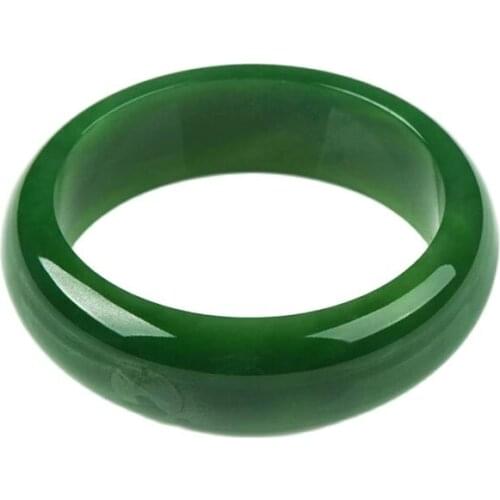 Natural jade bracelet spinach green exquisite jade bracelet bracelet gift of a woman