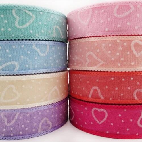 David accessories Valentines' Day 1" 25mm 20yards Gauze Organza Ribbon, Sewing Wedding Party DIY Decoration,20Yc9487