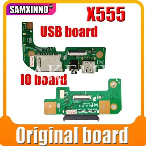 For Asus X555L X555LD X555LP K555 R556L X555 W519L HDD hard drive SB AUDIO CARD READER BOARD X555LD_IO BOARD REV1.1 2.0 3.1 3.3