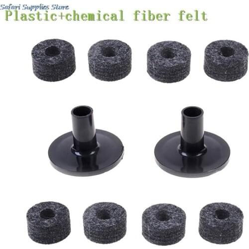 25mm Felt Washer + 2PCS Cymbal Sleeves Replacement for Shelf Drum Kit New 8PCS Cymbal Stand
