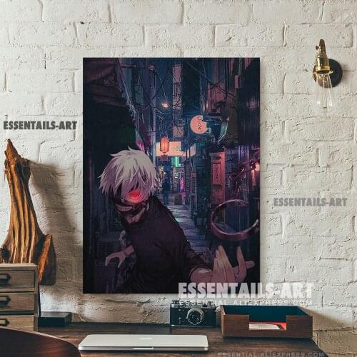 Ken Kaneki Real life art Canvas Wall Art Painting Decor Poster Bedroom Study studio print Living kid Room Home Decoration Prints