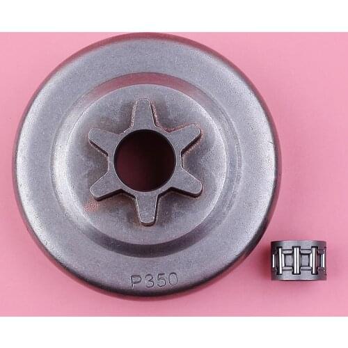 3/8" 6T Clutch Drum Sprocket Bearing Kit For Husqvarna 240 235 136 137 141 142 36 41 Chainsaw 530 04 70 61