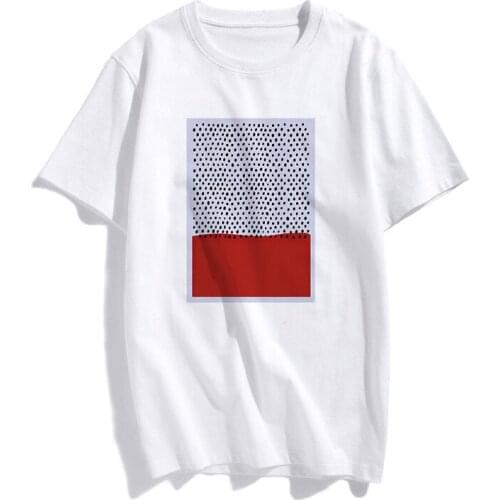 Colorful Modern Art Printed Tops Tee Summer Female T shirt Short Sleeve For Women Clothing Ulzzang Harajuku women Tops