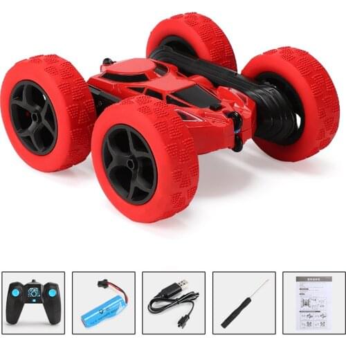 2021 New Double-Sided 360° Rotating And Tumbling Stunt Car Twisting Car 2.4G Charging Robot RC Cars Toys Children Gift