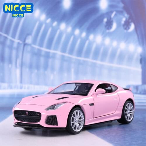 Nicce 1:32 Jaguar F-type Sports Car Model Toy Simulation Sound Light Pull Back Alloy Die Cast Toys Vehicle For Boys Girls