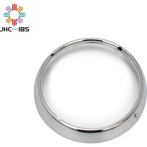 Motorcycle Chrome 7 Inch Trim Ring LED Headlight Cover Bezel Visor Style Fits For Harley Davidson Road King Electra Glide