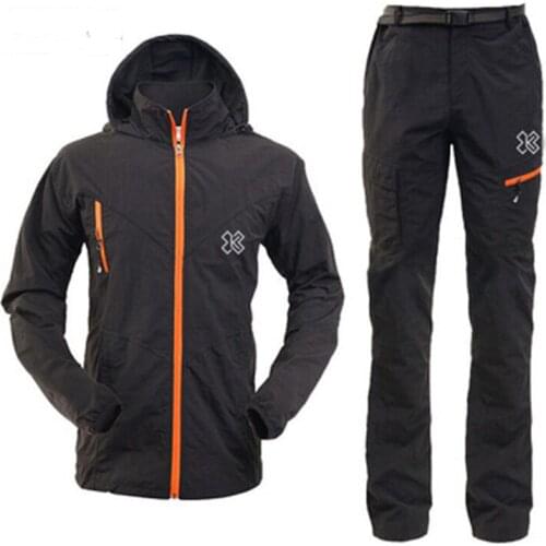 Mens Fly Fishing Sun Protection Clothing Outdoor Fishing Pants Quick-Drying Breathable and Water-Repellent Fishing Clothes Suits