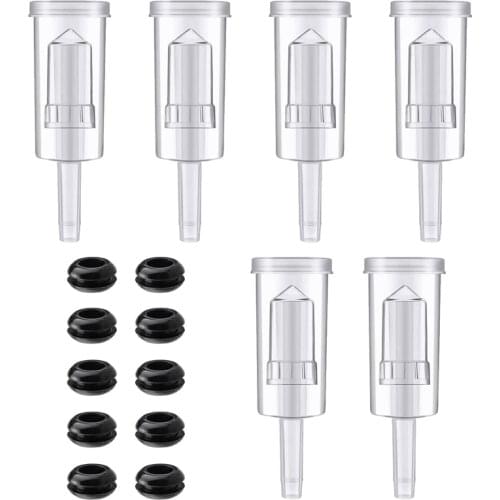 Airlock Set 10 Pcs Silicone Grommets and 6 Pcs Airlock for Preserving, Brewing,Making Wine,Fermenting Sauerkraut,Kimchi