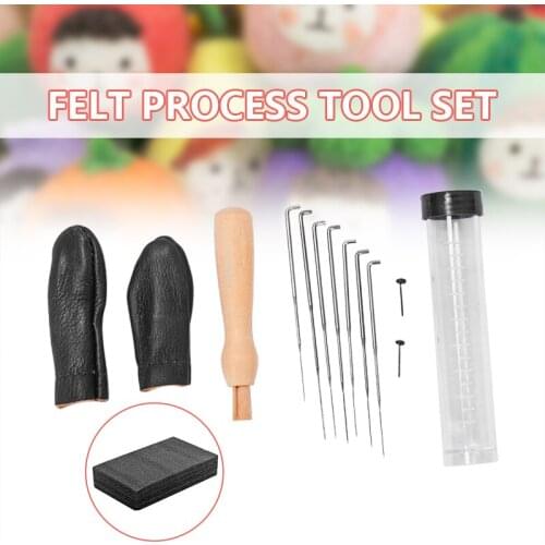 14pcs Felt Craft Tool Sets Needles Felting Tool Wool Felt Kit Pcked Needles Set Hand Craft Needle Felting DIY Tools