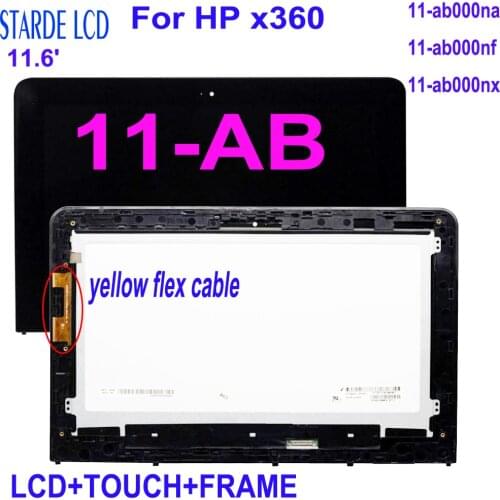 New 11.6'' Screen For HP Stream X360 11-ab series 11-ab002tu ab009tu 11-ab000nl 11U LCD Display Touch Screen Digitizer Assembly