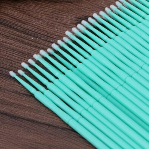 100Pcs Disposable Individual Lash Removing Micro Brush Eyelash Extension Tools 652C