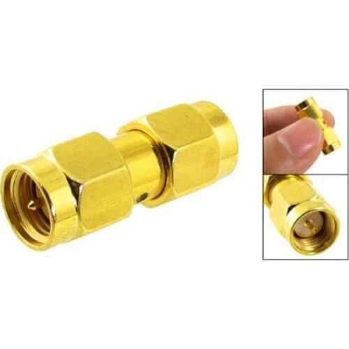 SMA Male to SMA Male Plug in series RF Coaxial Adapter Connector Drop shipping