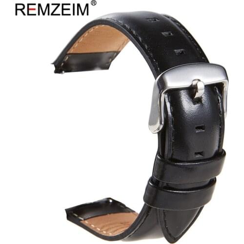 New Oil Wax Genuine Leather Watchbands 18mm 20mm 22mm Quick Release Watch Straps Smart Watch Band Watch Accessories