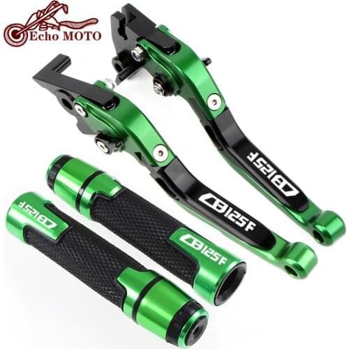Motorcycle CB125 F Accessories Folding Extendable Brake Clutch Levers Handlebar Hand Grips For Honda CB125F CB 125F 125 F 2016