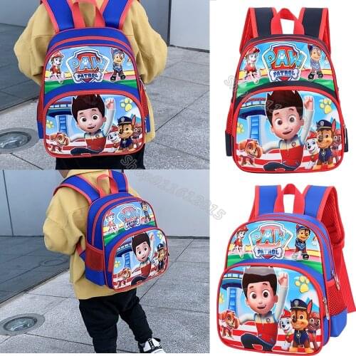 Paw Patrols Kindergarten Backpack Primary Student School Bag Boy Girl Cute Cartoon Bookbag Toddler Casual Breathable Rucksack