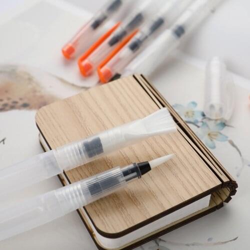 SeamiArt 6PCS Portable Paint Brush Water Color Brush Pencil Soft Watercolor Brush Pen for Beginner Painting Drawing Art Supplies