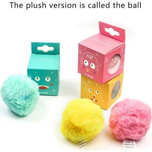 Smart Plush Ball Dog Cat Toys Dog Training Toy Pet Playing Ball Pet Interactive Imitation Animal Sounds Squeaky Toy