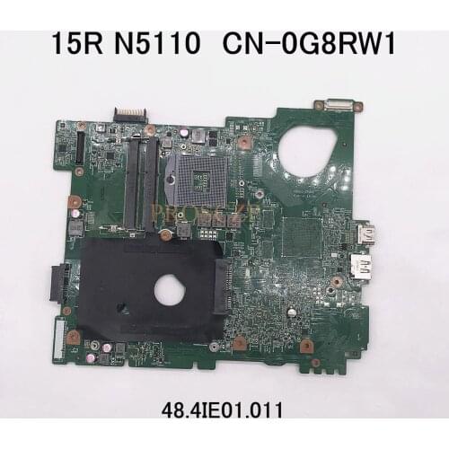 Free shipping for 15R N5110 CN-0G8RW1 0G8RW1 G8RW1 Laptop motherboard PGA988 HM67 GMA HD3000 DDR3 100% FULL TESTED