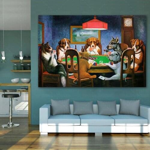 A Friend In Need Funny Dogs Poster Dogs Playing Poker Gmae Painting Dogs Playing Poker Famous Painting