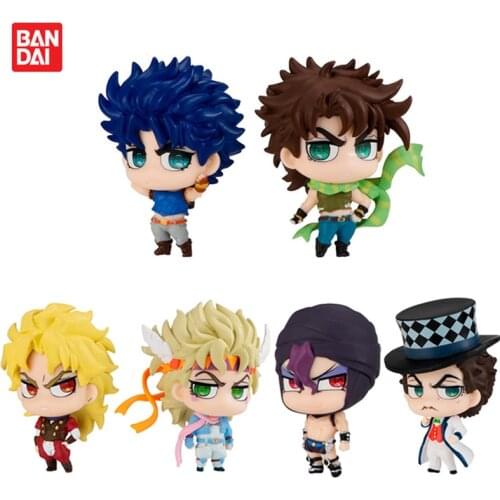 In stock Bandai JoJos Bizarre Adventure SD Gashapon Toy 05 action figure Dio Kars PVC model Collectible toy doll Brinquedos 4cm