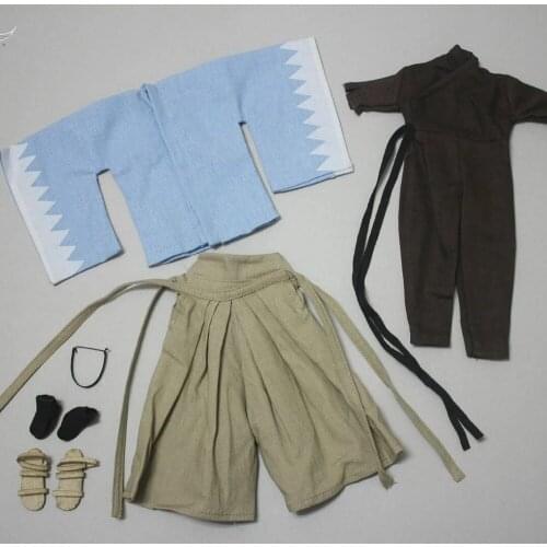 1/6 Scale Male Soldier Clothes Japan Warrior Miyamoto Musashi Suit Full Set Clothes Cosplay Fit For 12" Figure Action Model Body